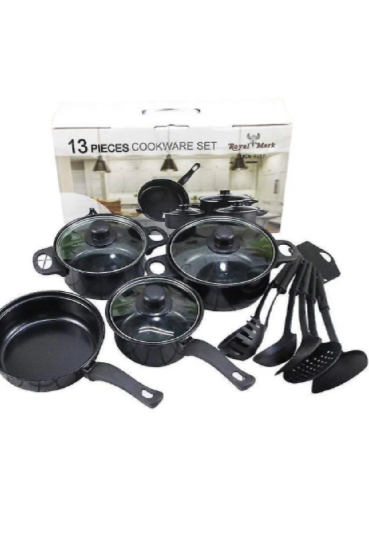 OEM Комплект за готвене от 13 части – термоустойчиви силиконови тенджери с ка...