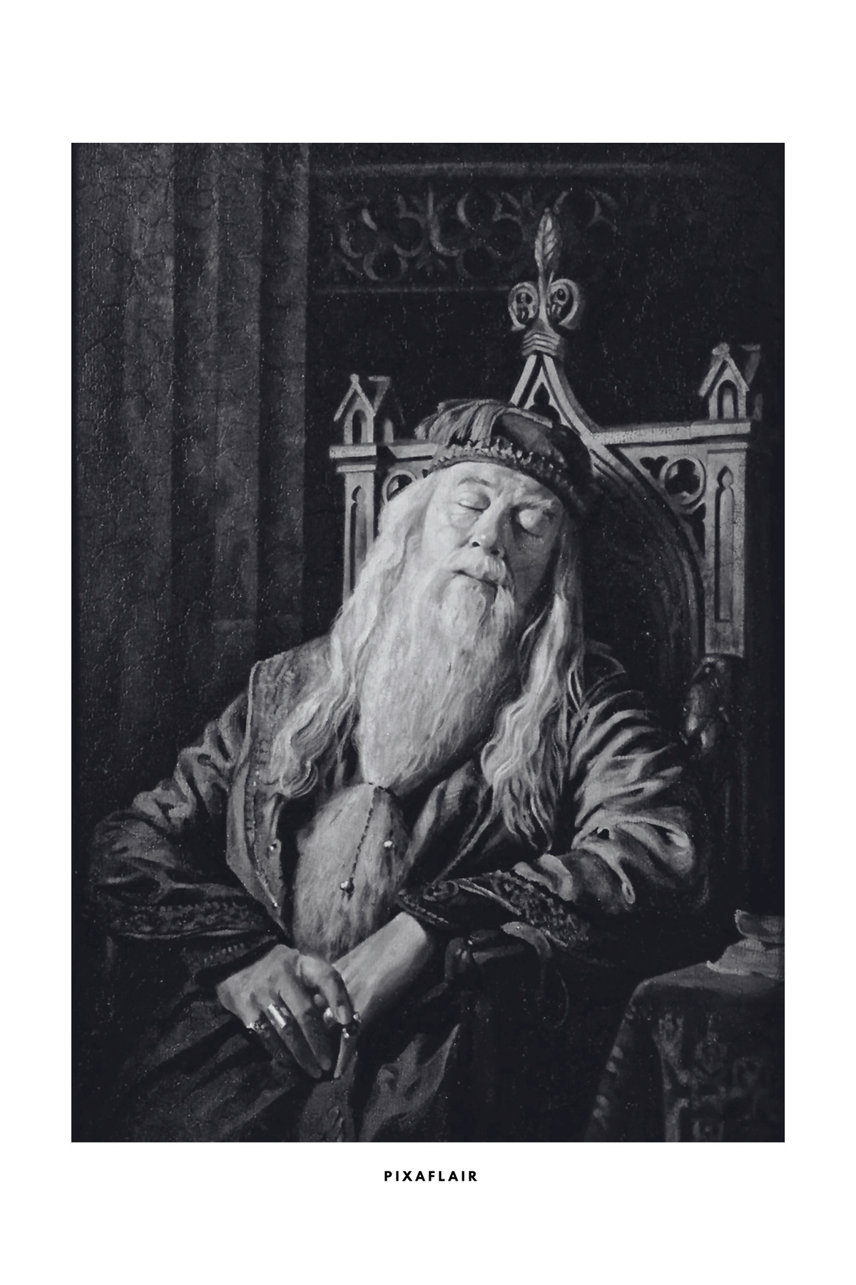 Pixaflair - Harry Potter - Albus Dumbledore - Black&White