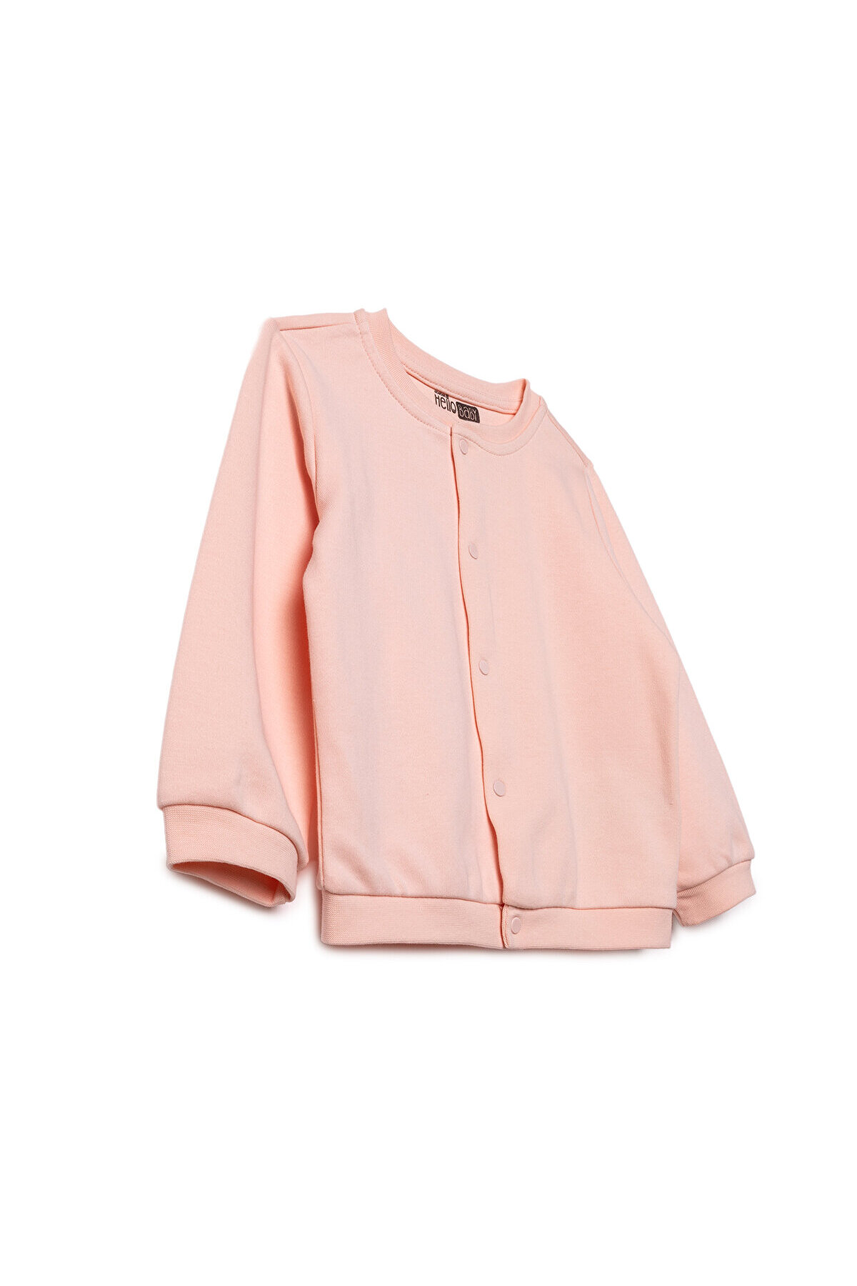 ebebek Hello Baby HelloBaby Kız Bebek Basic Hırka İnterlok Bisiklet Yaka Uzun Kol fotoğrafı 3 (önizleme)