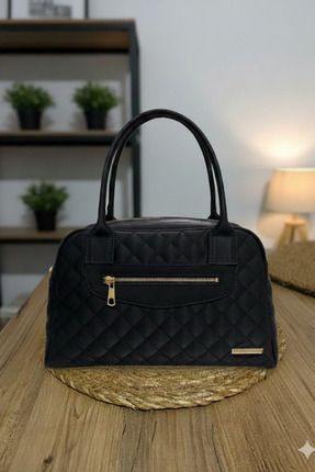 Gebiç Kadın Çanta Siyah Saten Omuz ve El Çantası