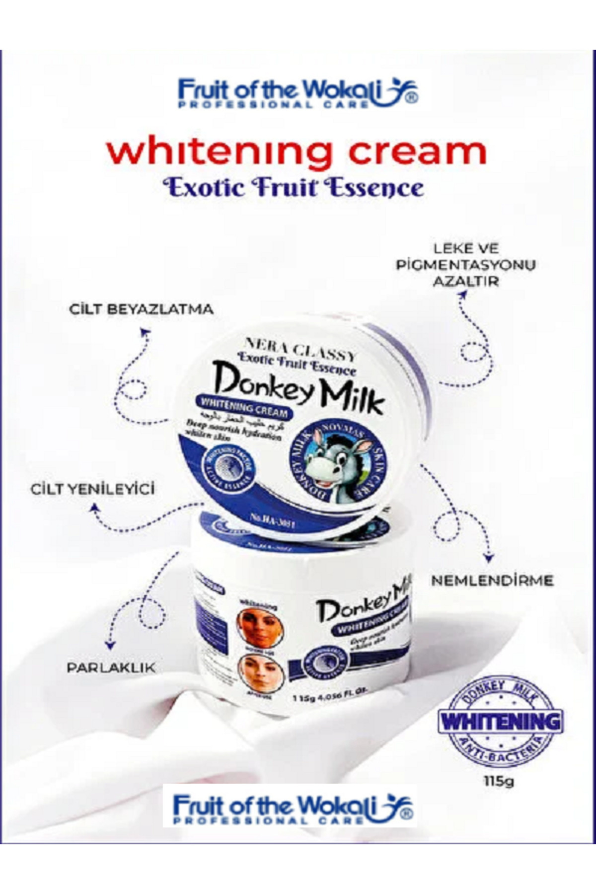Wokali Donkey Milk Gerçek Eşek Sütü Donkey Milk Cilt Beyazlatıcı