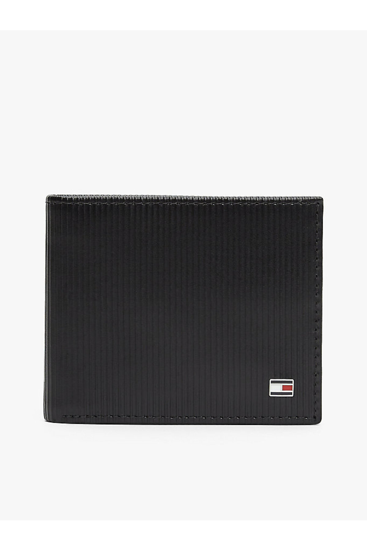 تامی هیلفیگر کیف پول مردانه مشکی TH Flag مدل Mini Credit Card AM0AM13958BDS