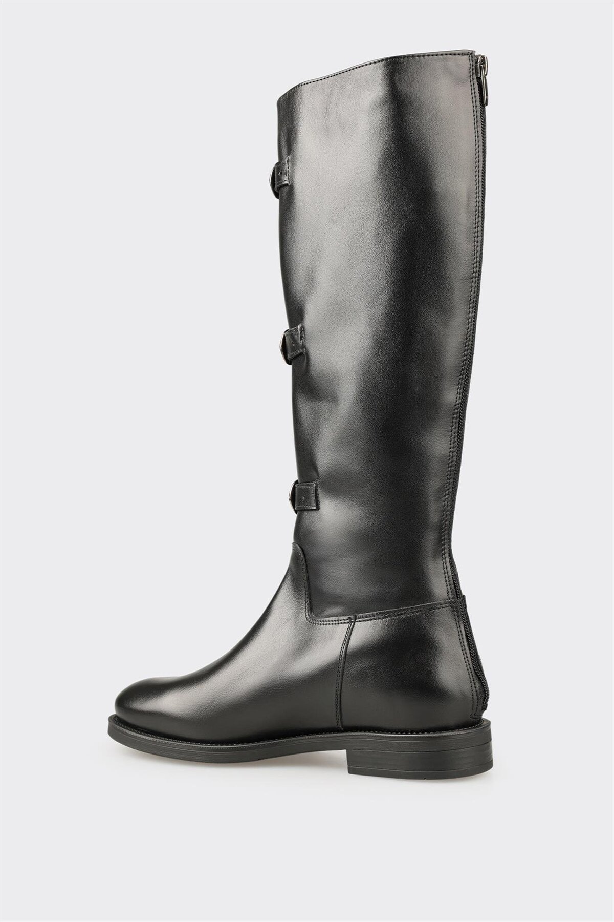 Elle Shoes Siyah Deri Kadın Çizme görsel 3