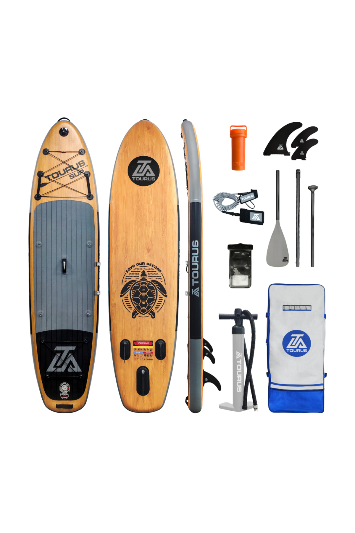 tourus 335X84X15 Cm Çok Yönlü Sup Board Paddle Board Pompa Sırt