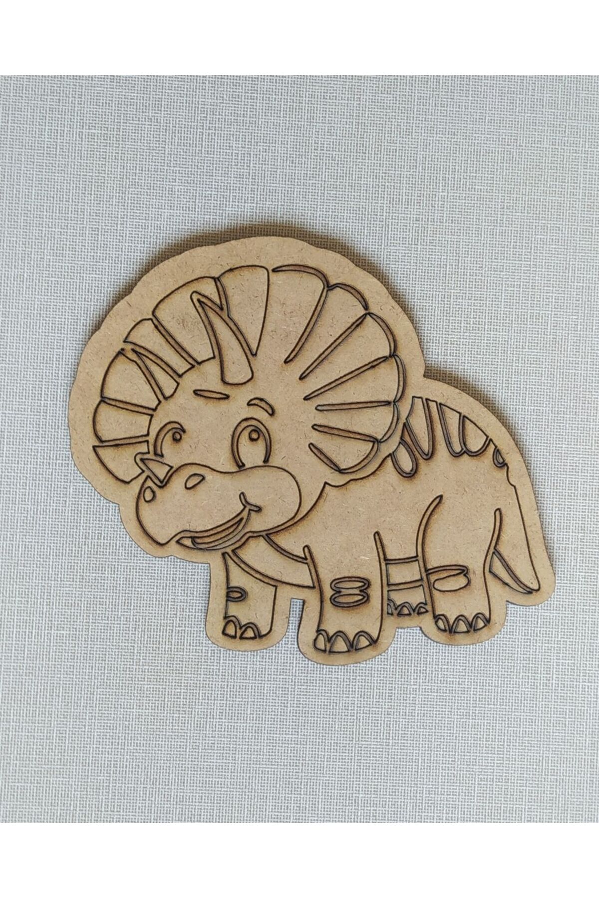 ست نقاشی دایناسور چوبی – ۳ فیگور + ۶ رنگ و قلم‌مو – کیت سرگرمی آموزشی