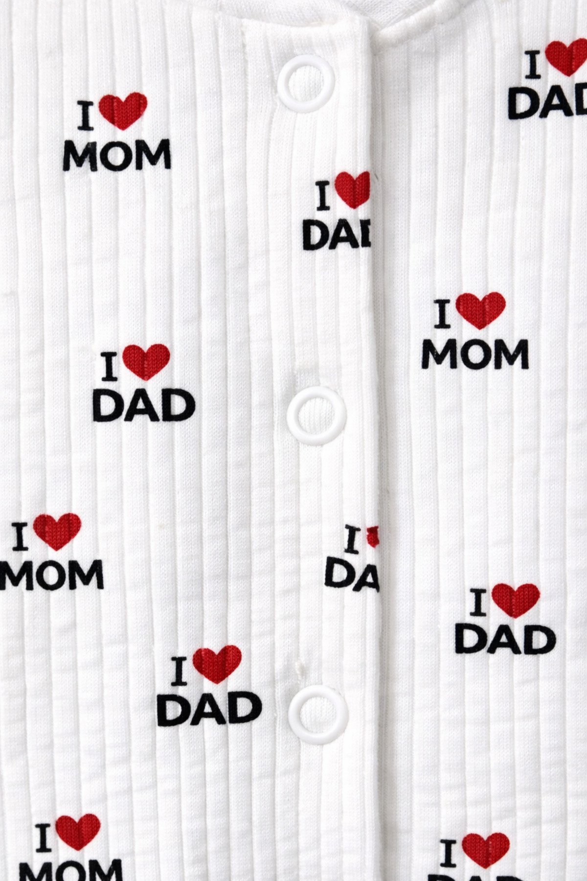 OMY %100 Pamuklu 3-6-9 Ay Desenli Tulum&hastane Çıkışı Yenidoğan Mom&Dad Baskılı Tulum Extra Konfor fotoğrafı 2 (önizleme)