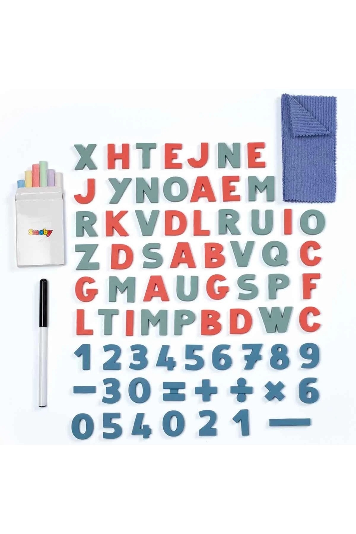 مجموعه تخته مغناطیسی دو رو با پایه‌های فلزی آموزشی کودکان