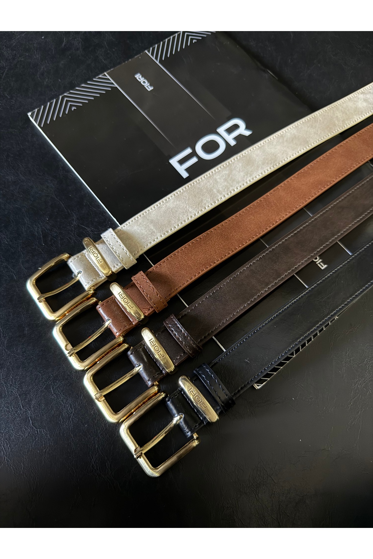 Fiori  4'lü Toka Köprü Kadın Kemer, Pantolon Kemeri, Ceket Kemeri, Elbise Kemeri, Gömlek Kemer - Görsel 3