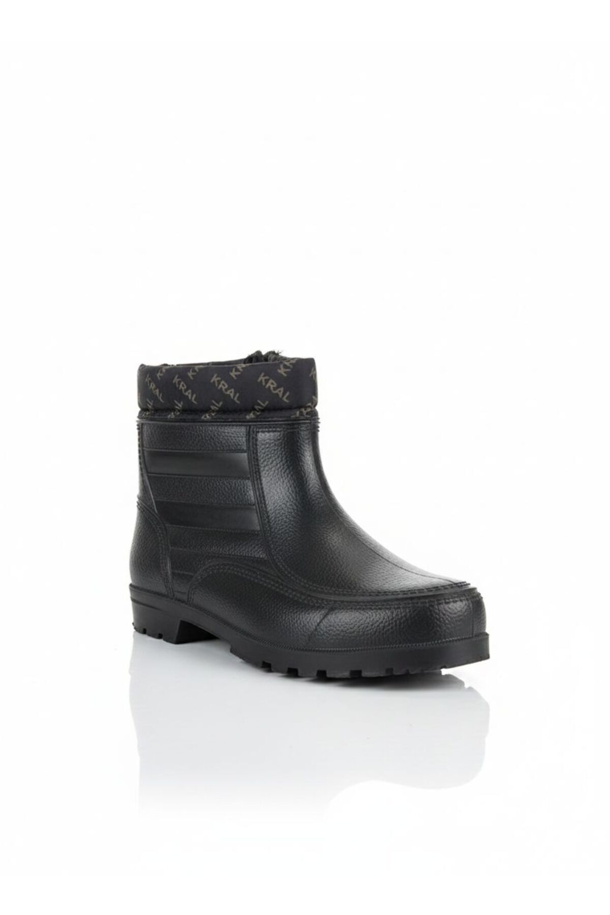 KRAL PLASTİK Erkek Lastik Kar Botu İçi Yünlü Fermuarlı 36-44