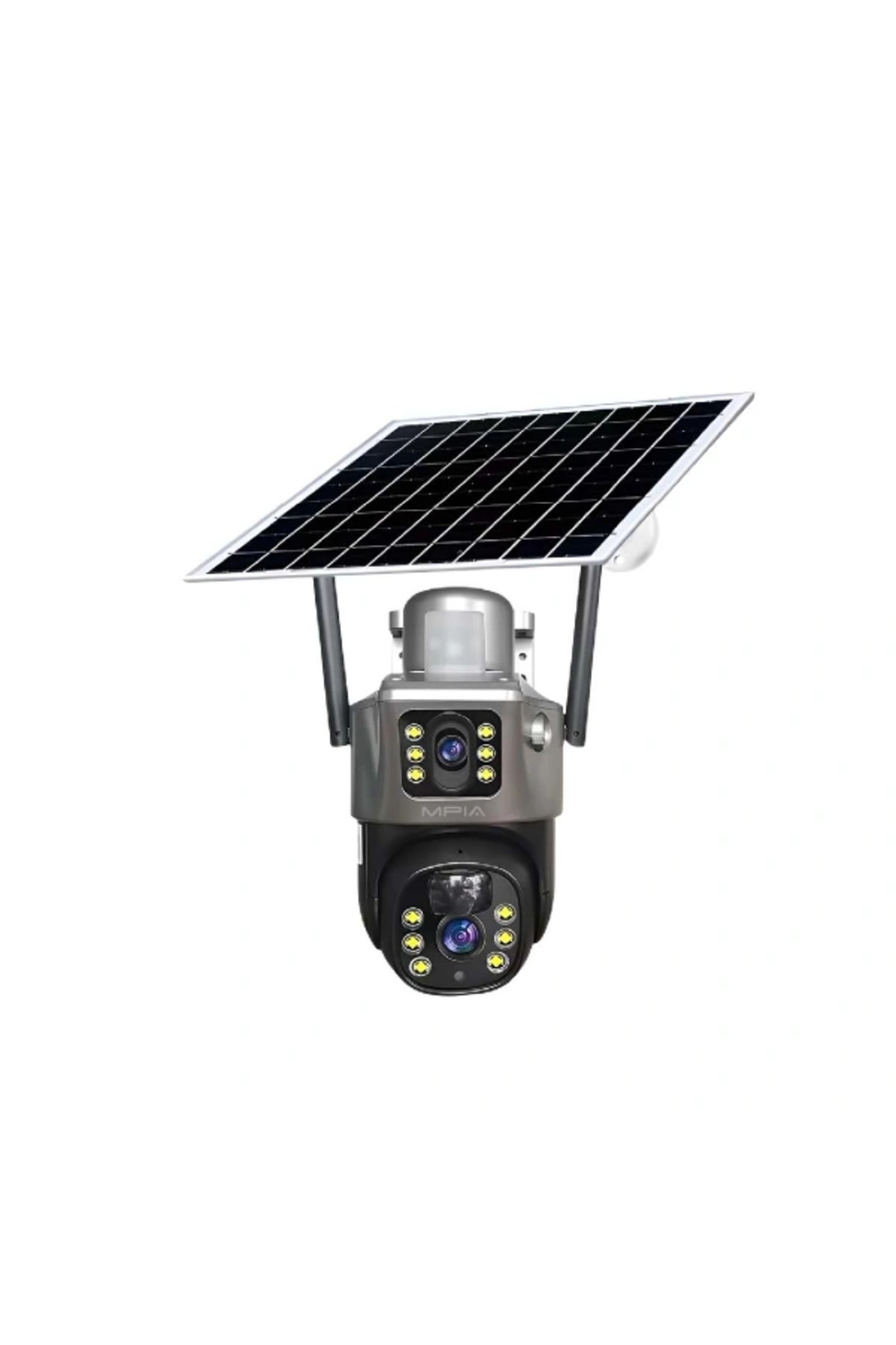TeknoKesgin KESGİN MARKET®3 Mp + 3 Mp Çift Lens Solar Tf Kart Girişli 4g Kamera