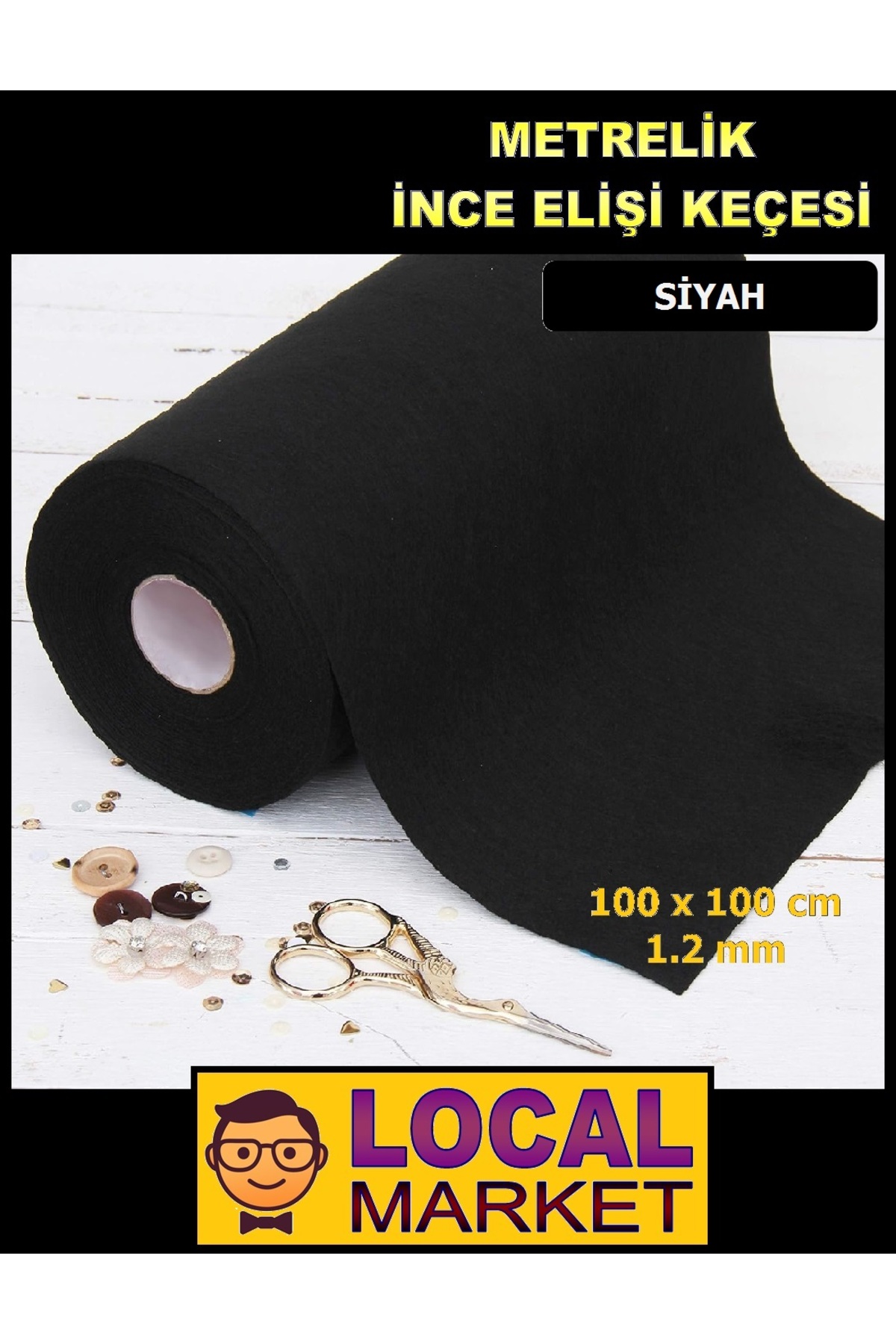 Meter Thin Felt, Craft, Event, Activity felt 100cm x 100cm (1 square meter)