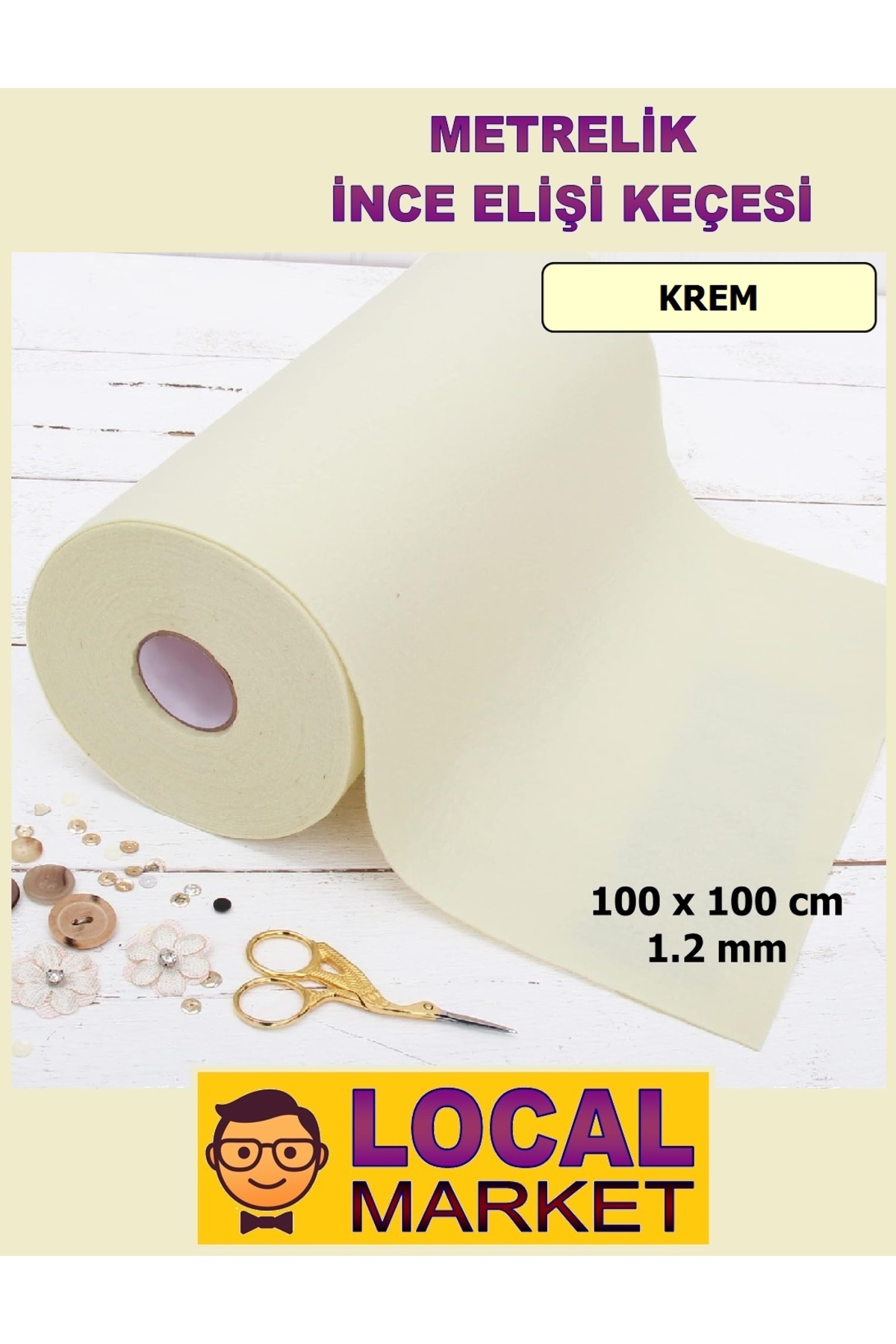 Meter Thin Felt, Craft, Event, Activity felt 100cm x 100cm (1 square meter)