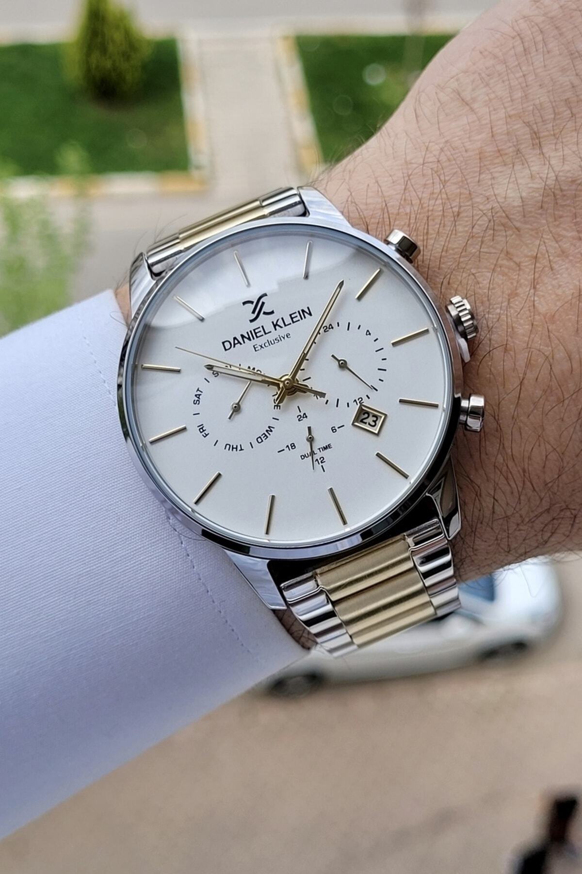 ساعت مچی مردانه اکتیو با عقربههای داخلی ۴۵ میلیمتری و رنگ نقرهای