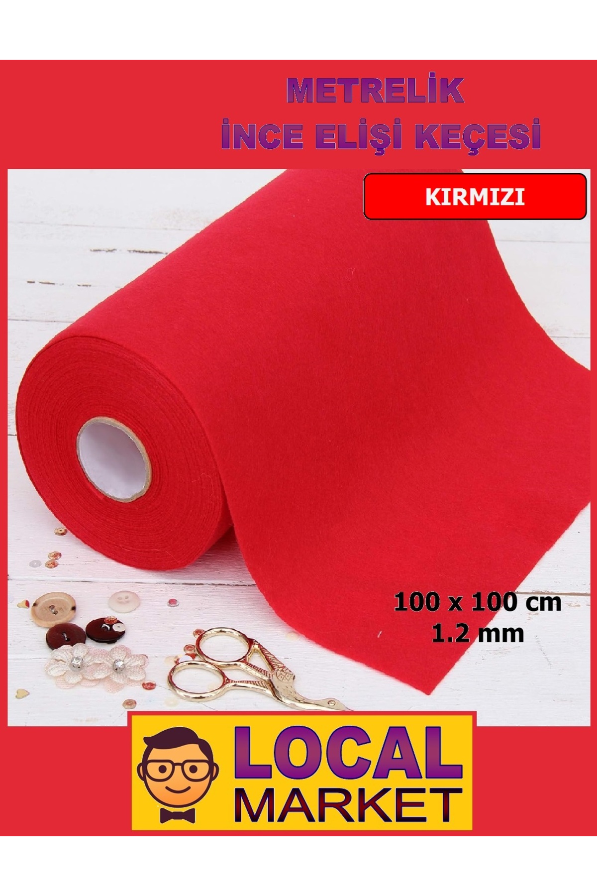 Meter Thin Felt, Craft, Event, Activity felt 100cm x 100cm (1 square meter)