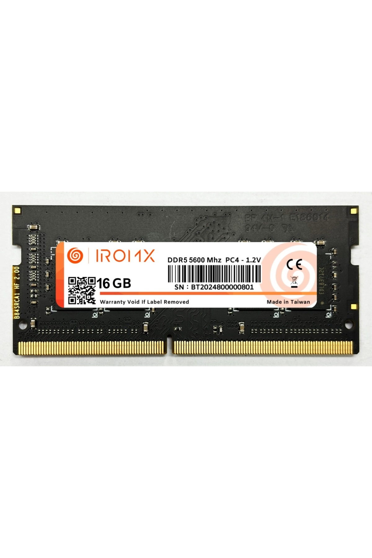 Nif Bilişim IROMX 16GB 5600MHz DDR5 NOTEBOOK Ram 16GB DDR5 Ram