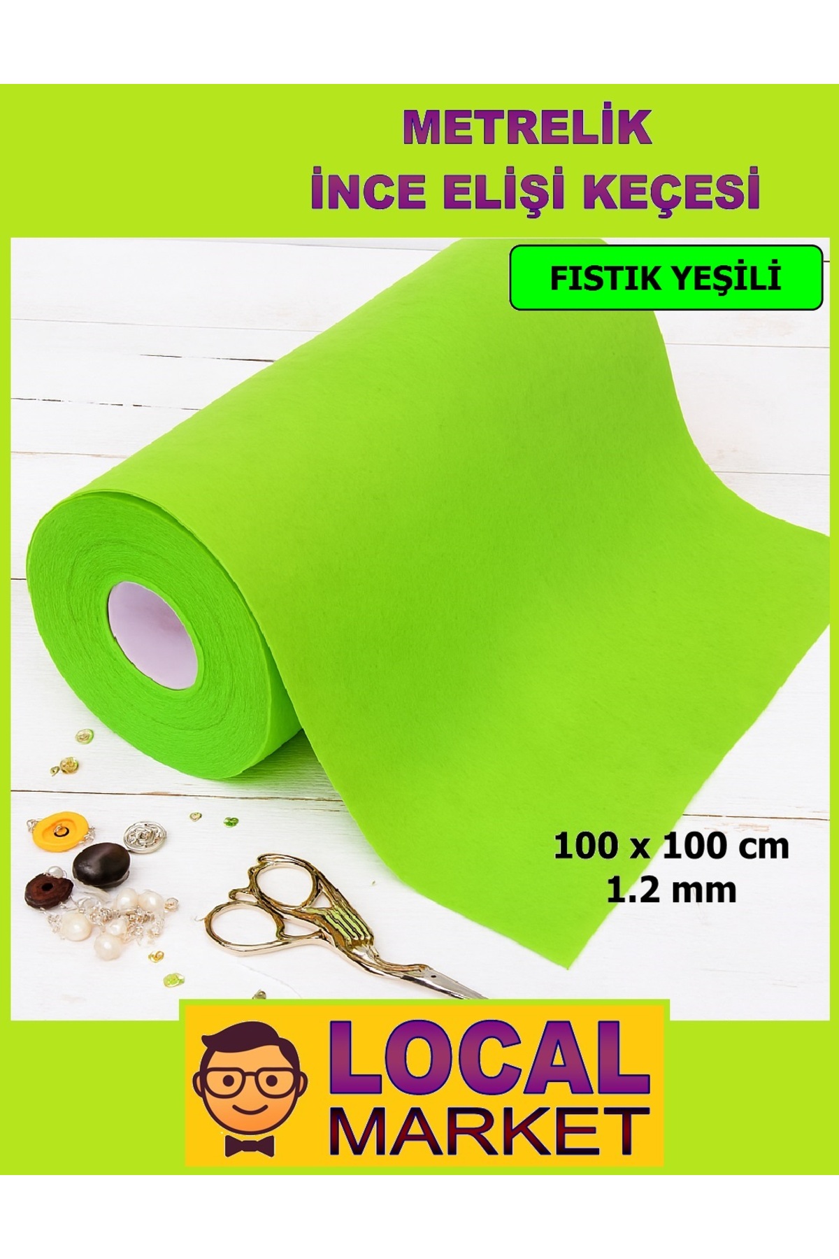 Meter Thin Felt, Craft, Event, Activity felt 100cm x 100cm (1 square meter)