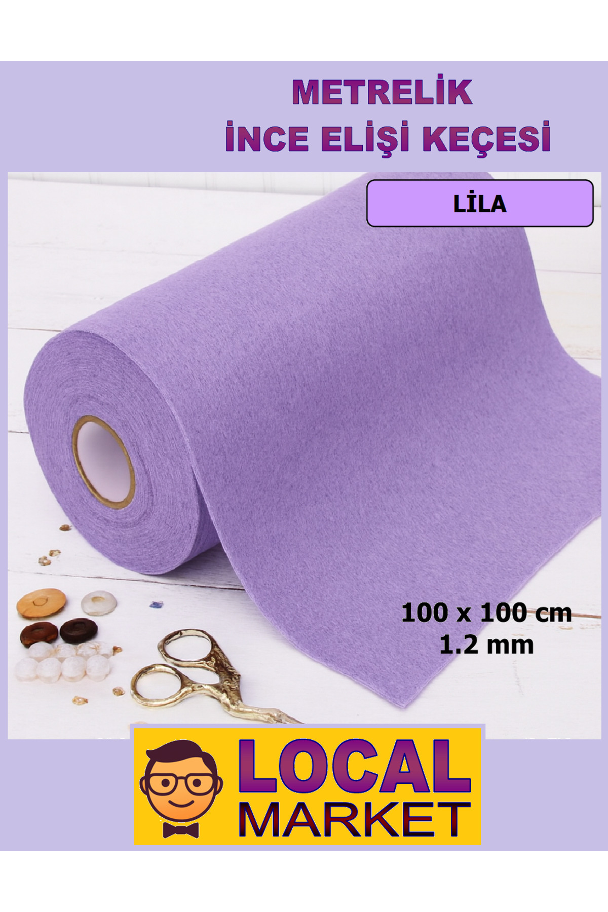 Meter Thin Felt, Craft, Event, Activity felt 100cm x 100cm (1 square meter)