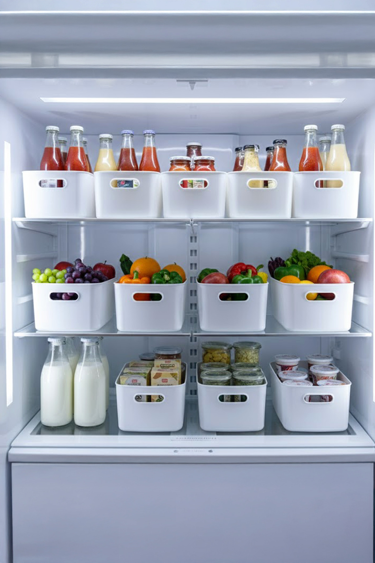 12-Piece Multipurpose Cabinet Organizer Box-Refrigerator,Kitchen,Bathroom Organizer,Makeup Organizer 4lt