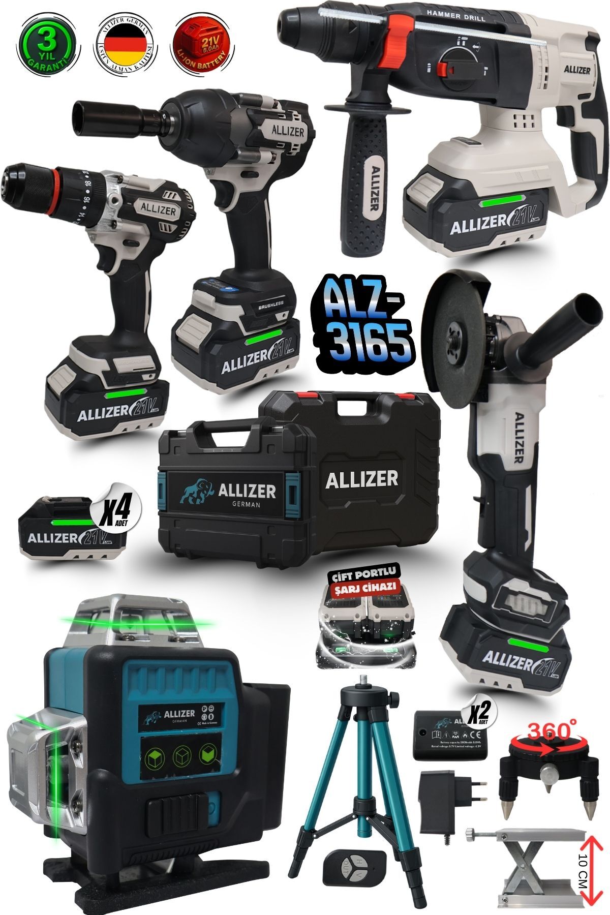 ALLİZER GERMAN ALLIZER ALZ-3165 5'li Set - Fiyatı, Yorumları