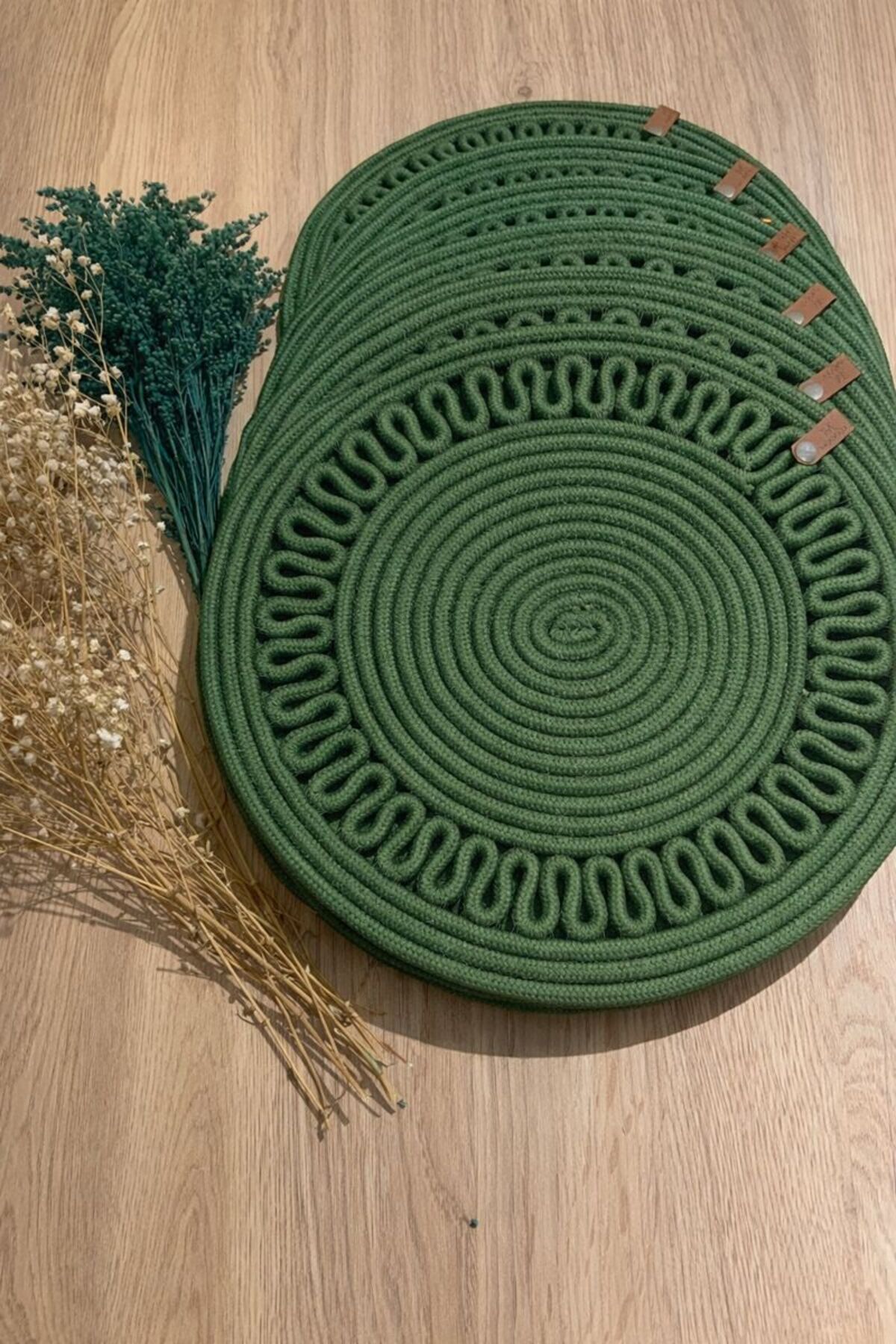 Thick Machined, 6-Piece, American Service, Jute Underplate, Durable, Heat Sensitive, Long Lasting,