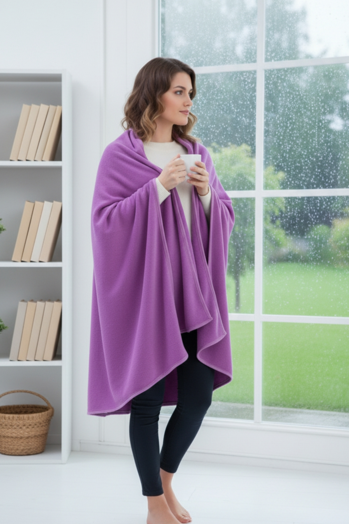 Deluxe Wellsoft Tv Kids Blanket - 4 Seasons Plush Fleece Baby Blanket | Lilac 100x150 Cm