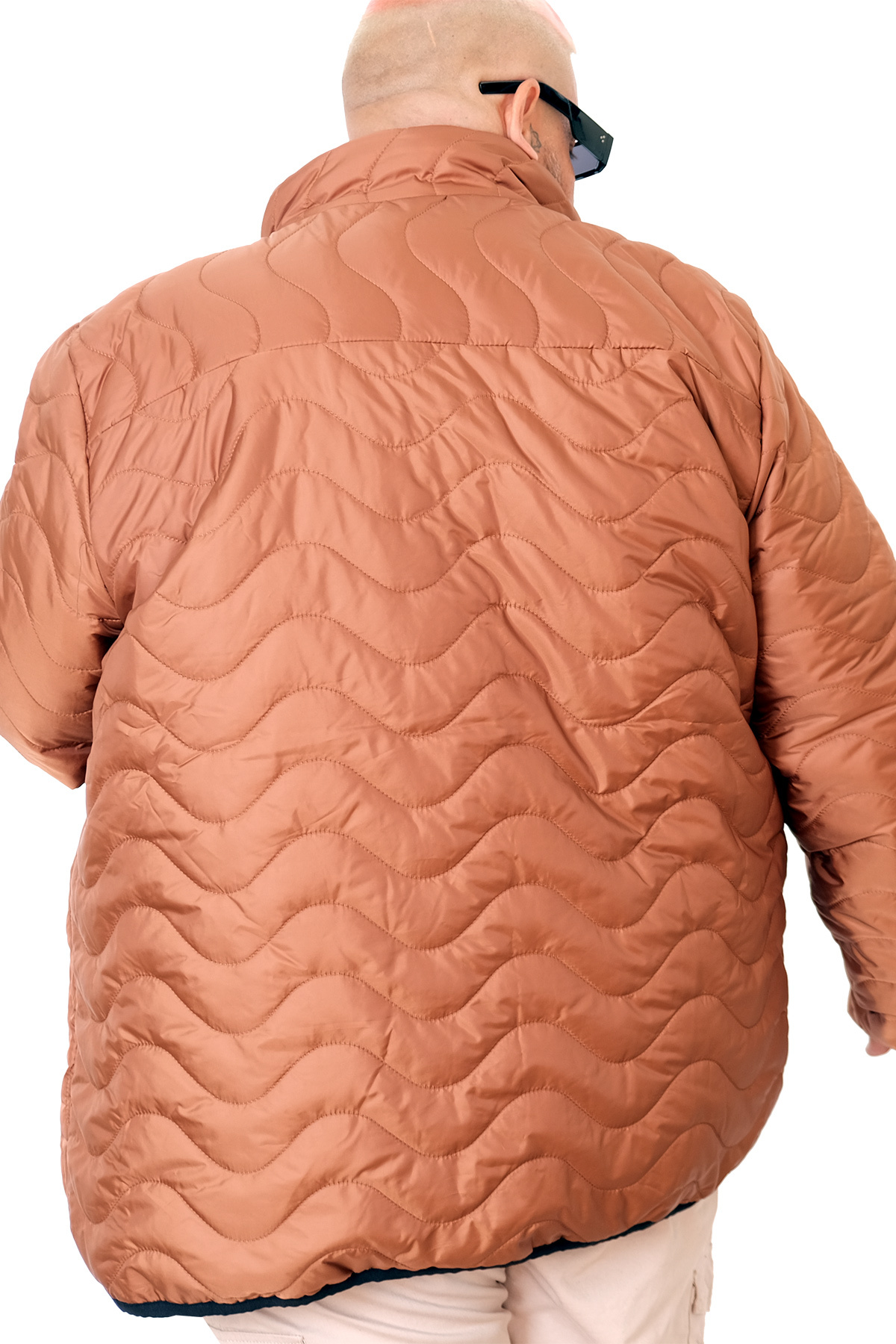 ModeXL Mode XL Büyük Beden Erkek Mont Dik Yaka 25710 görsel 4