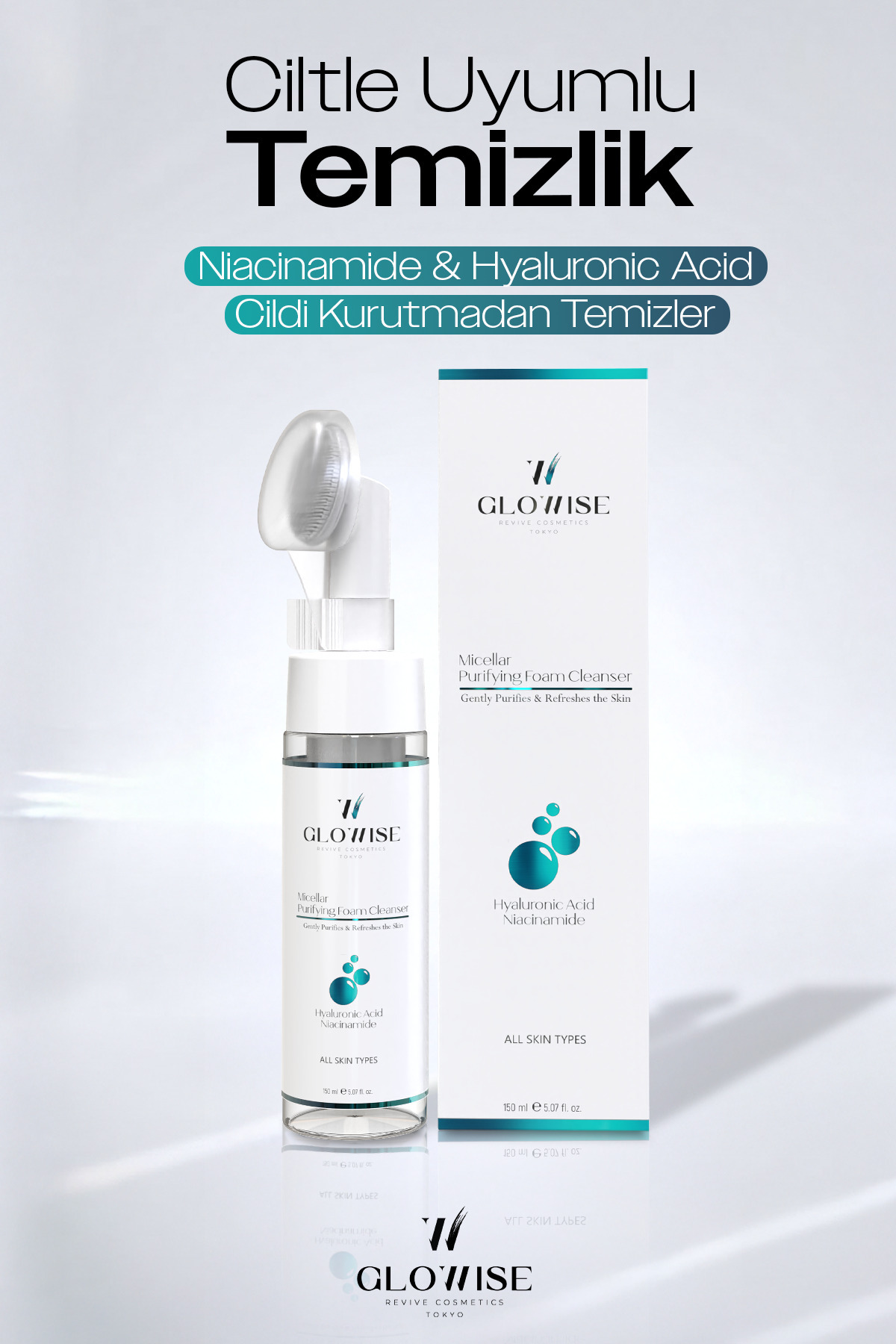 Micellar Yüz Temizleme Köpüğü 150 ml — GLW-MIC-FOAM-150 — تصویر 5 از 9