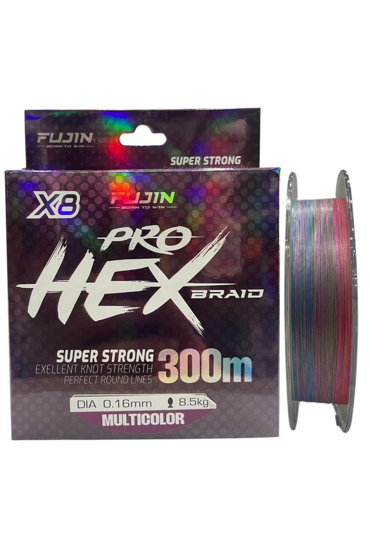 Fujin Pro Hex 8x 300mt 0.16mm Multi Color İp Örgü Misina - Fiyatı