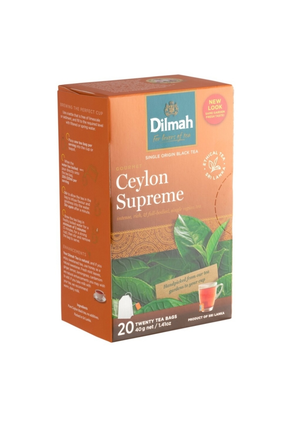 Dilmah Gourmet Ceylon Supreme Siyah Bardak Poşet Çay 20li ( Sri Lanka )