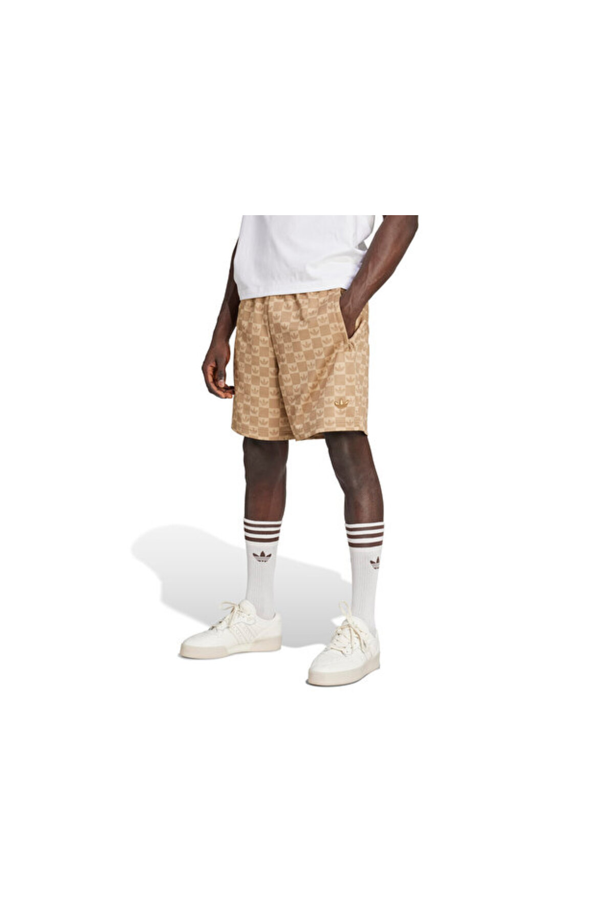 آدیداس شلوارک راحتی مردانه Mg Reg Sho مدل JY2987 قهوه‌ای