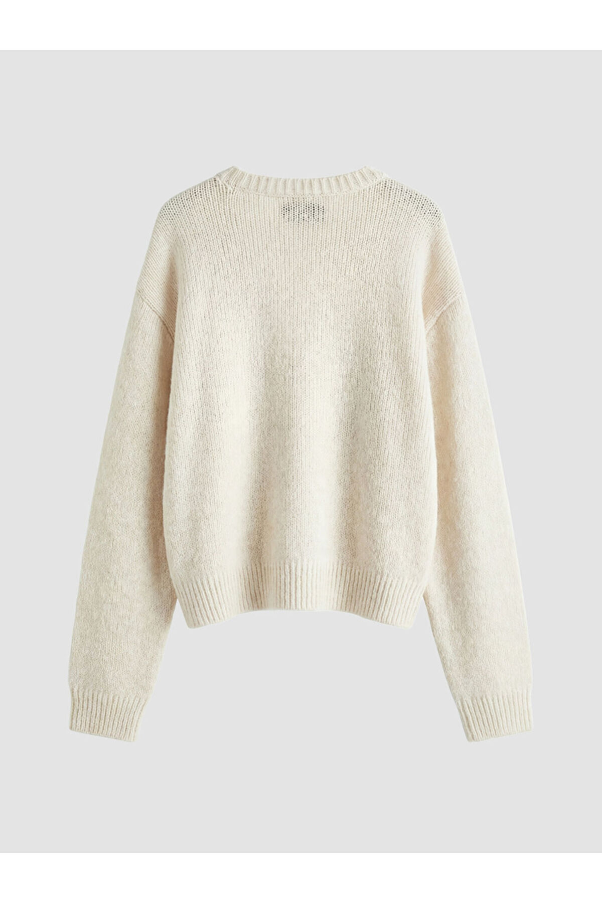 LC Waikiki Ekru Bisiklet Yaka Çiçek İşlemeli Kız Çocuk Triko Kazak fotoğrafı 2 (önizleme)