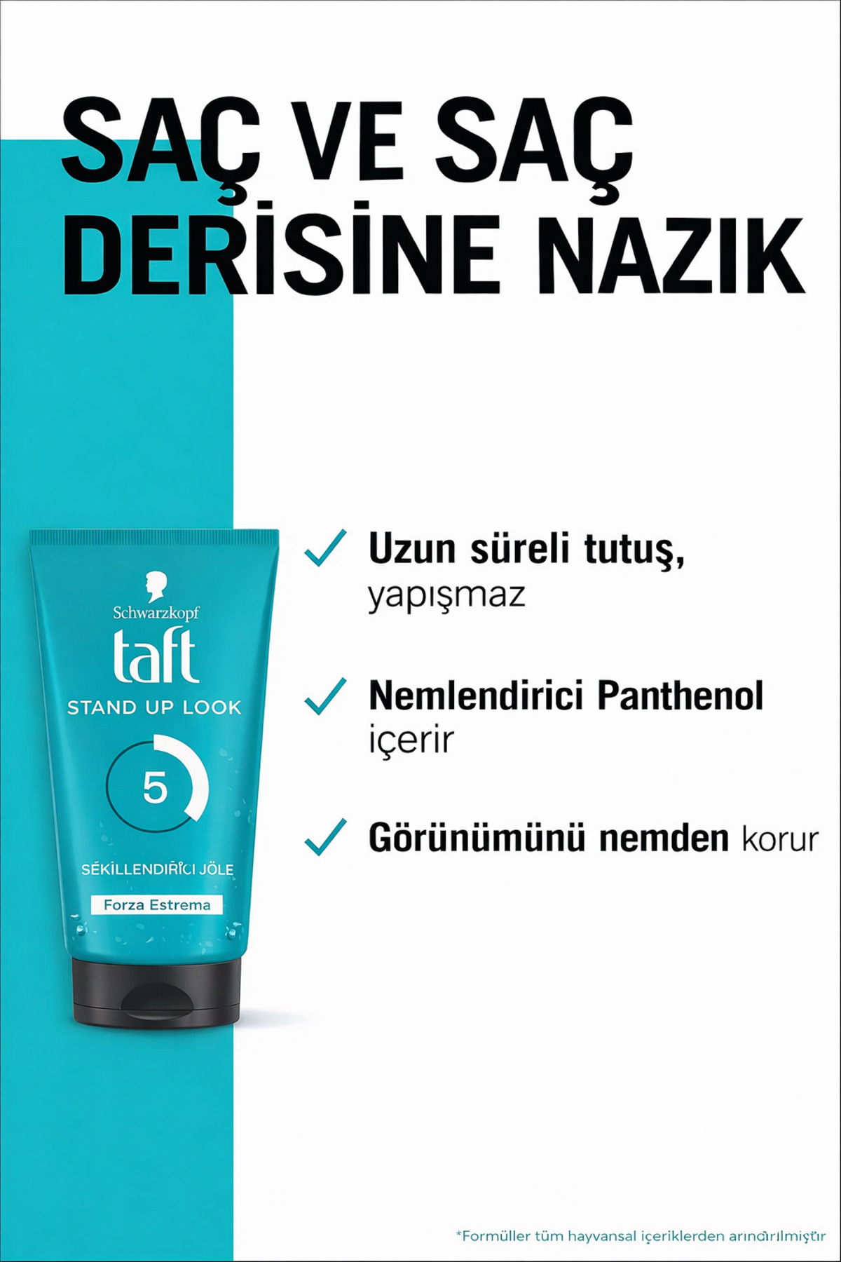 Stand Up Look, Dik, Hacimli ve Belirgin Saç Jölesi No:5, Ekstra Güçlü Tutuş 150 ml — 8015700167672 — تصویر 5 از 7