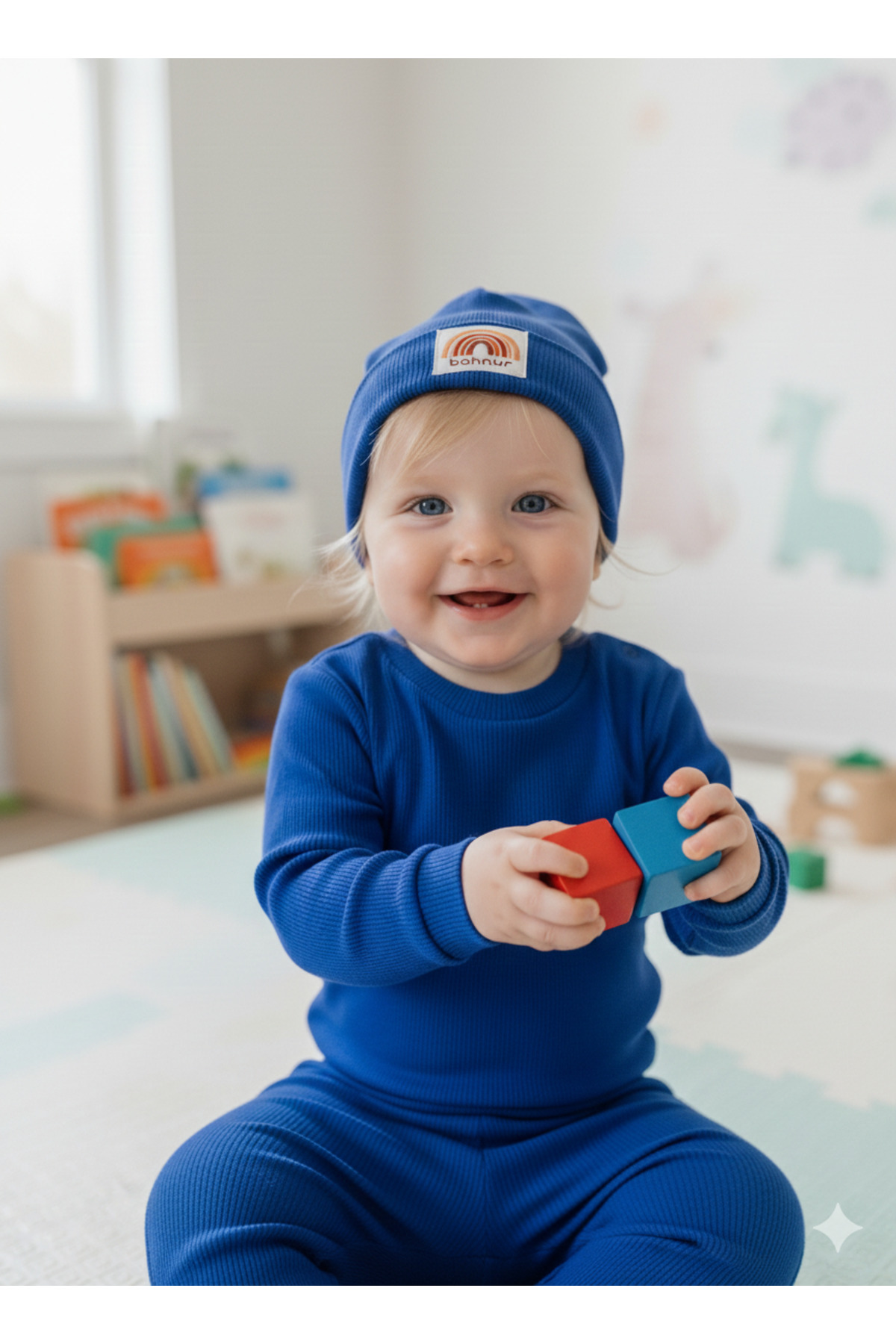 BAHNUR BEBEK ÇOCUK BERELi ALT ÜST UNiSEX TAKIM SET Kreş Eşofman TAKIM ESNEK fotoğrafı 2 (önizleme)