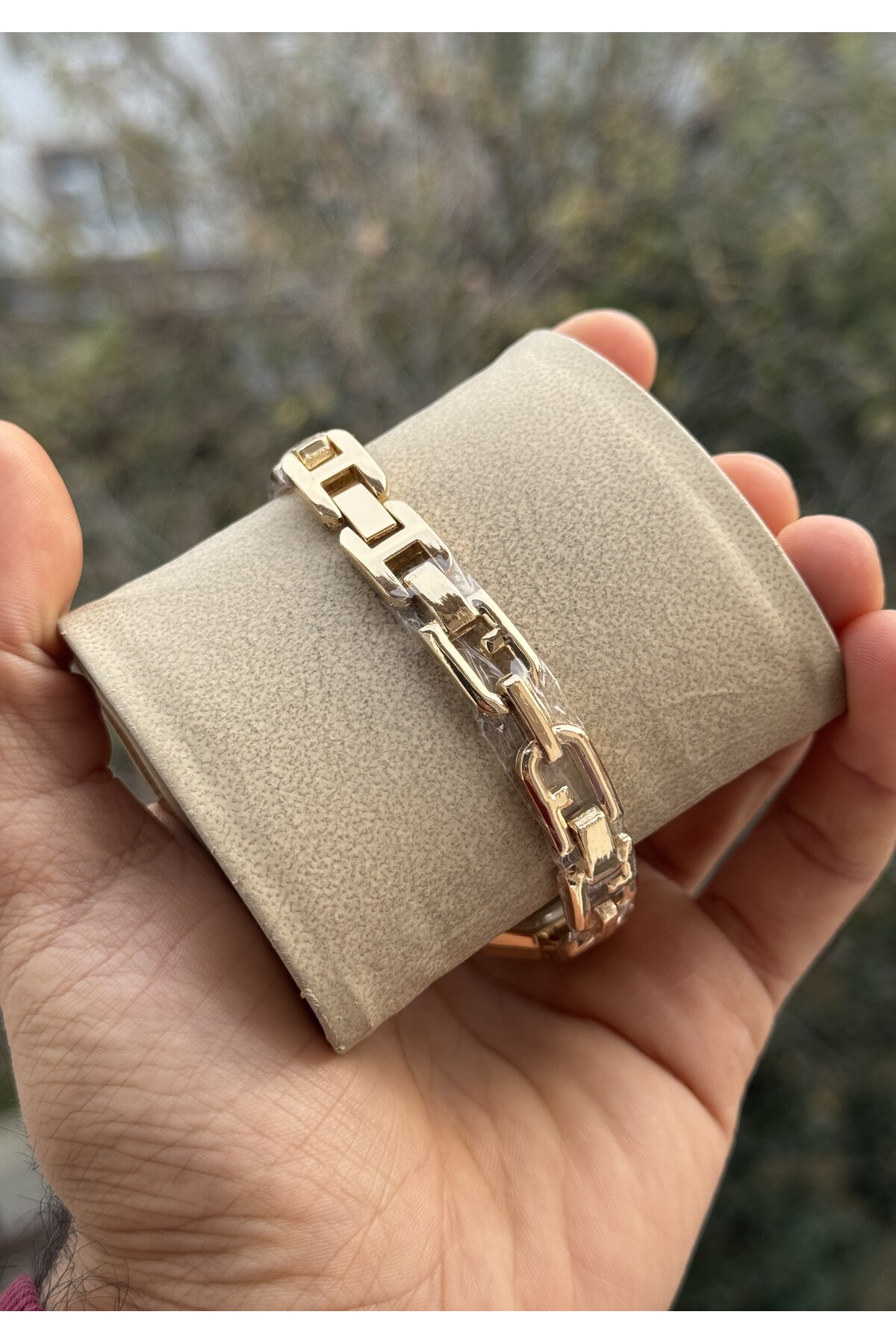 Tulpar  Yeni Sezon Özel Zincir Tasarımlı Kordon Sekizgen Kasa Kadın Kol Saati - Görsel 4