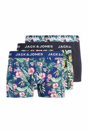 Jack & Jones Jack Jones Sean Flower 3 Lü Paket Erkek Boxer 12295180