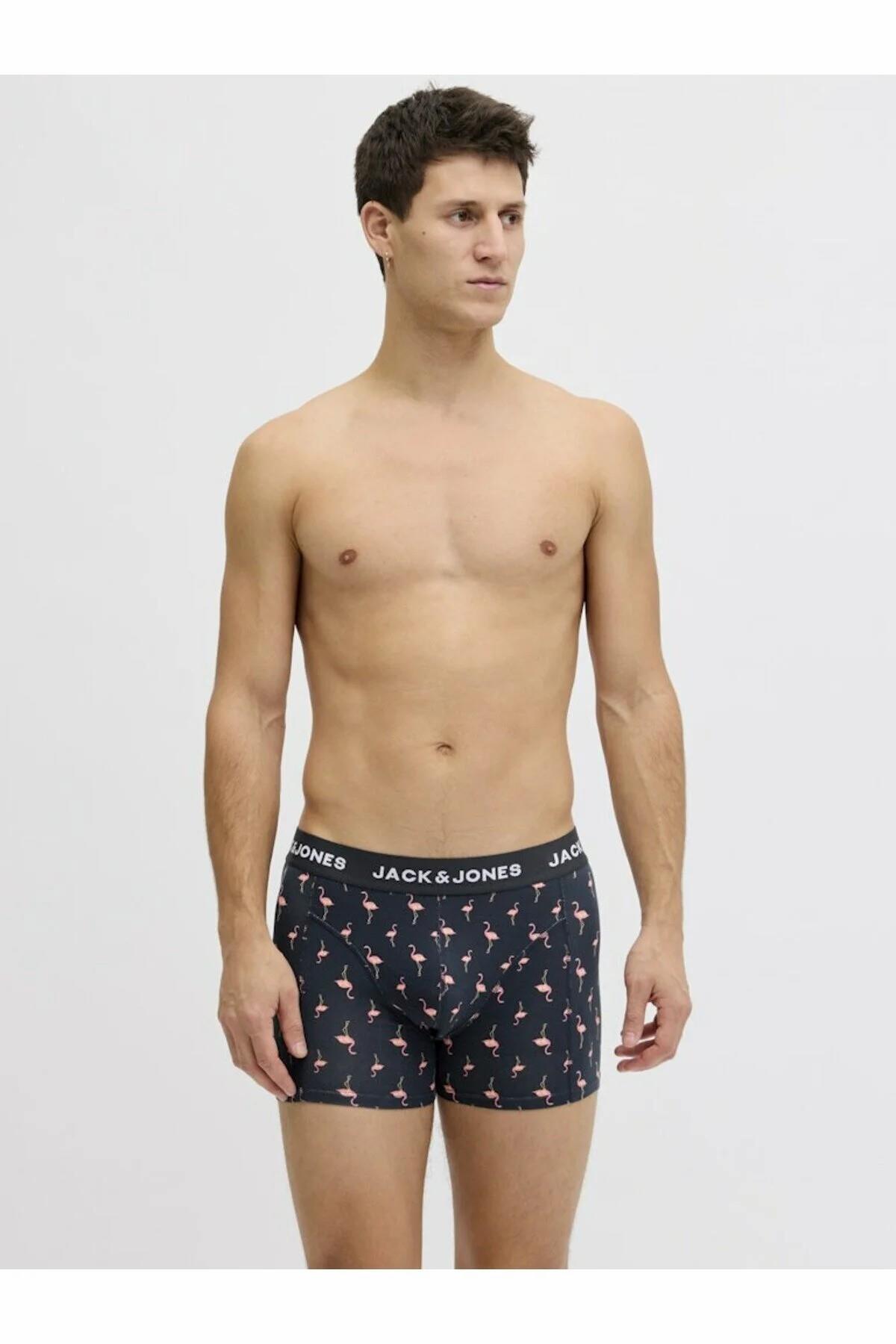 باکسر مردانه طرح دار فاق نرمال | جک اند جونز Jack & Jones 12291169 - تصویر 6