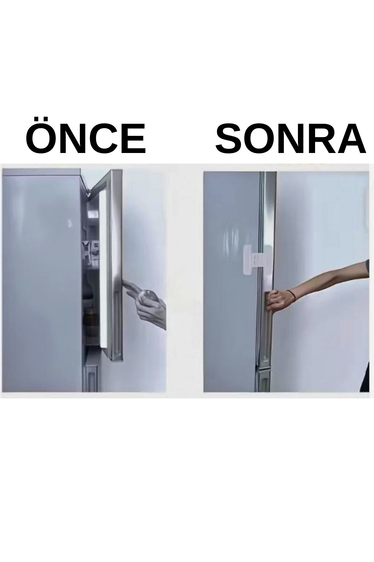 Vekorr 4 Adet Çocuk Kilidi Buzdolabı Mobilya Çekmece Dolap Kapağı Güvenlik Koruma Kilit fotoğrafı 5 (önizleme)