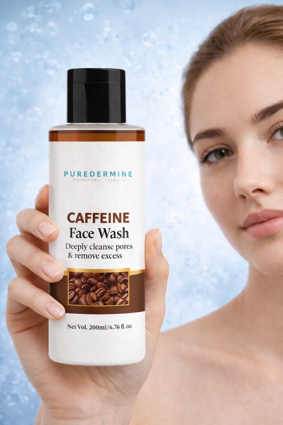Kafeinli Niacinamide & Hyaluronic Acid Face Wash – Canlandırıcı ve Nemlendirici Yüz Temizleme Jeli — mm667n — تصویر 3 از 8