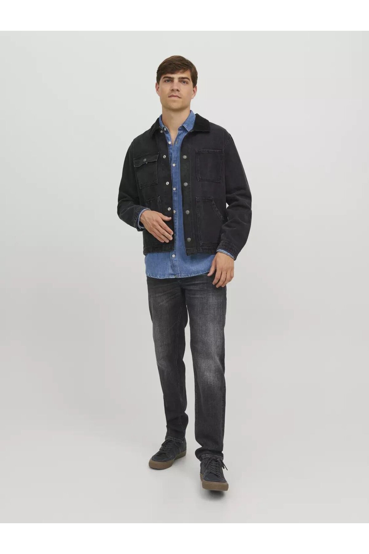 شلوار جین مردانه جک اند جونز مدل JJ 711 NOOS اورجینال، مدل مخروطی شکل جک اند جونز شلوار جین Jack & Jones
