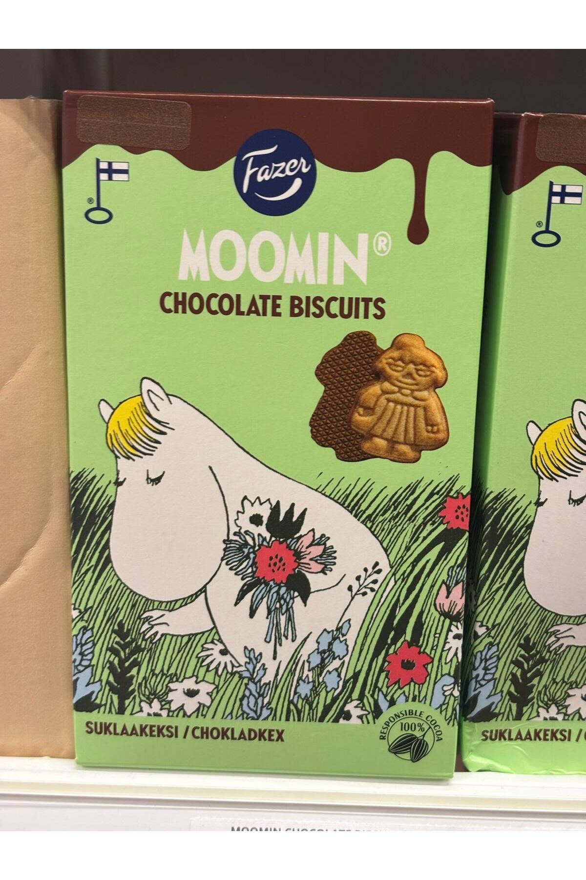 Oruç Moomın Chocolate Bıscuıts Sütlü Çikolata Kaplamalı Bisküvi 175 gr. x 1 Adet