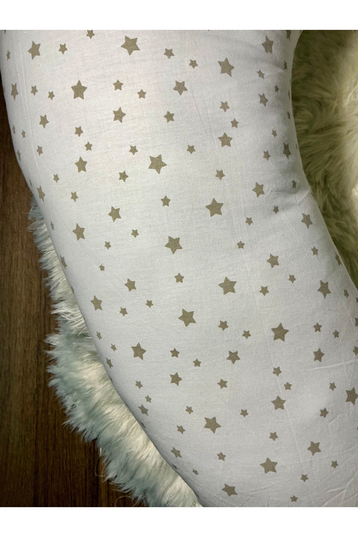 DURU HOME COLLECTİON Baş Destek Yastıklı Elyaf Dolgulu % 100 Pamuk Kumaş Emzirme Minderi/Yastığı fotoğrafı 2 (önizleme)
