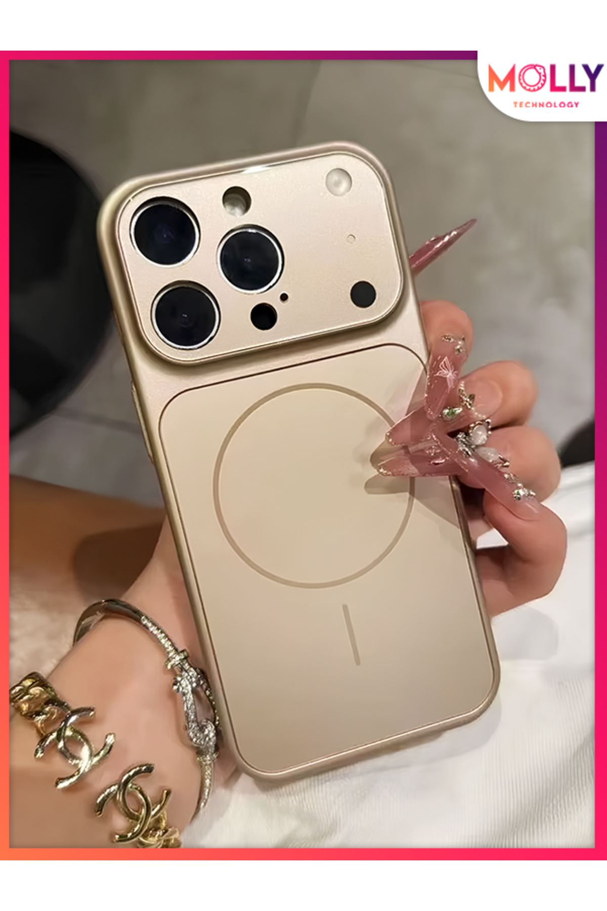 Molly iPhone 15 Pro Max İçin Cosmic Orange NextGen AA Kalite AG