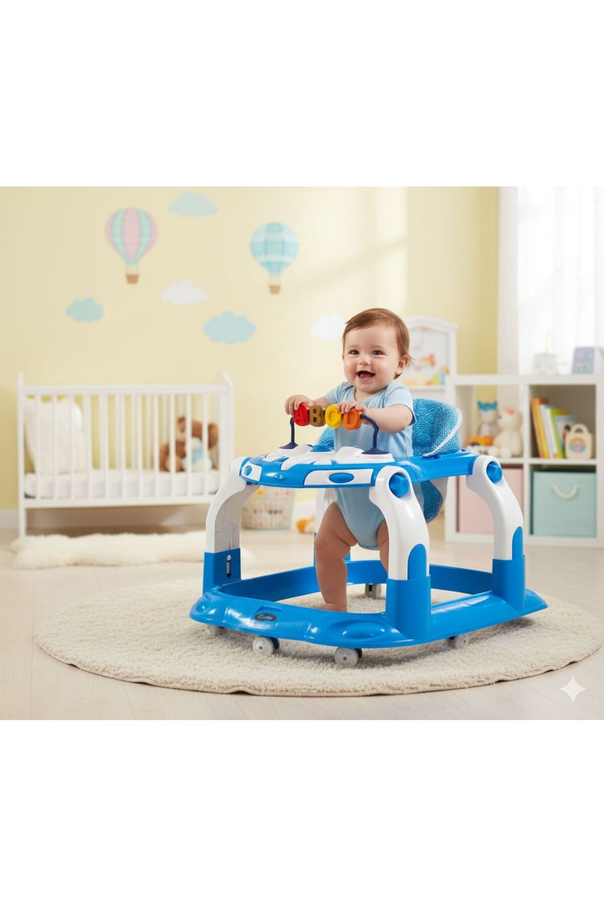 TURHANBEBE Kornalı Oyuncaklı Mama Tablalı Zıp Zıp Hoppala Yürüteç & Örümcek & İlk Adım fotoğrafı 4 (önizleme)