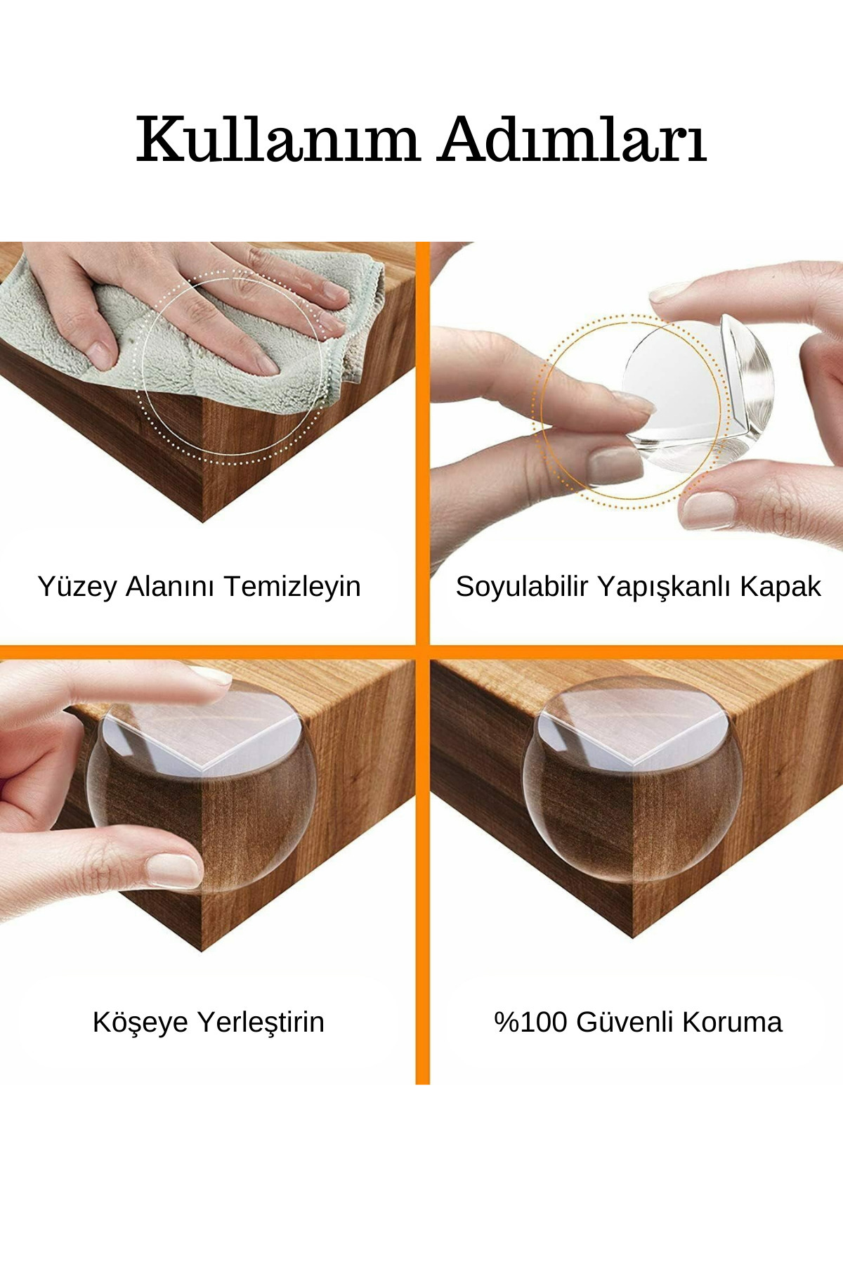 Privo 2 Adet Silikon Mobilya Köşe Koruyucu Çarpma Önleyici Güvenlik Pedi Bebek ve Çocuk Koruma Bariyeri fotoğrafı 7 (önizleme)
