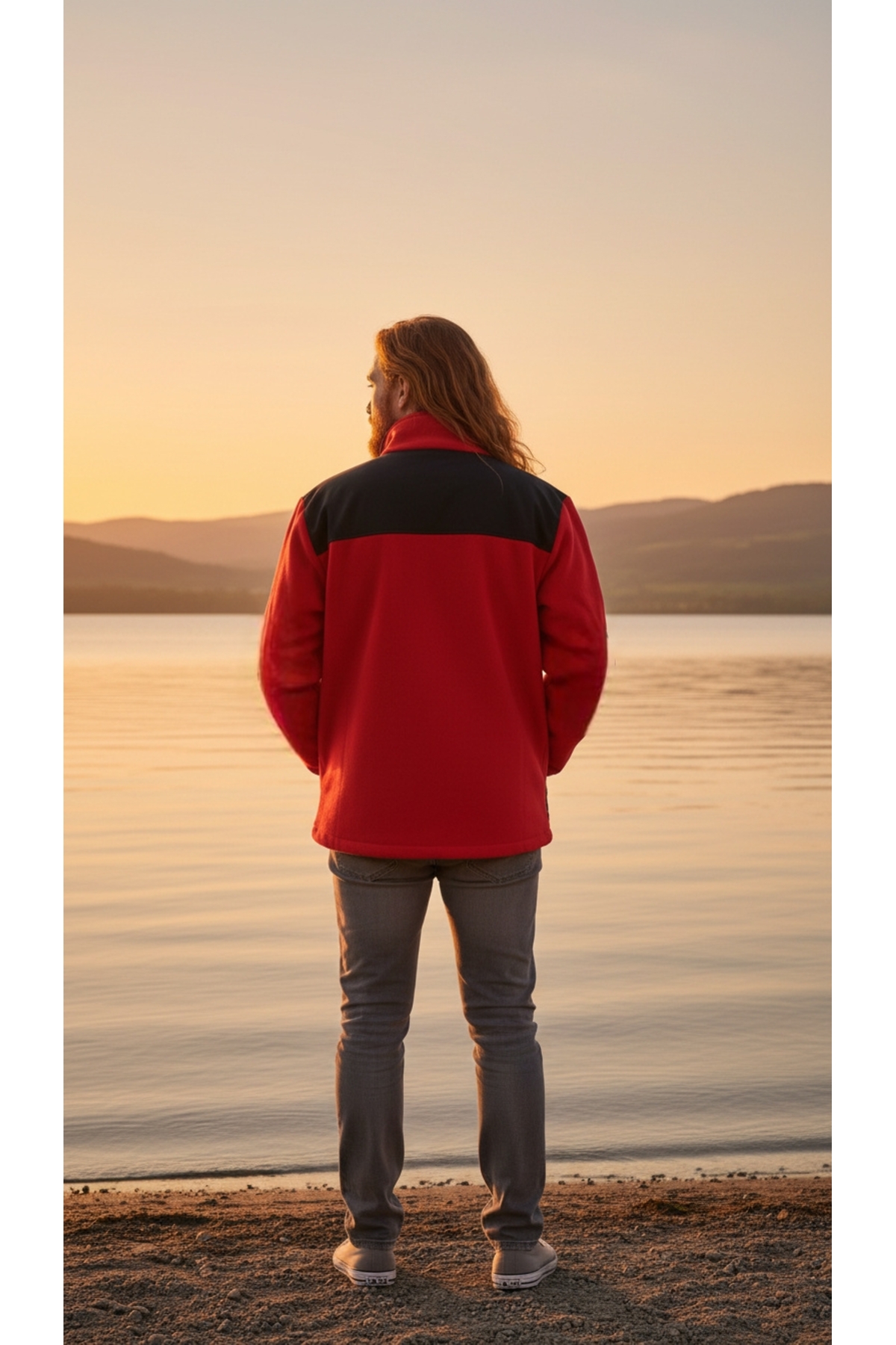 ژاکت POLAR X-PRO Softshell Yoke مشکی — قرمز PLR-SS-SYH-01 — تصویر 5 از 8