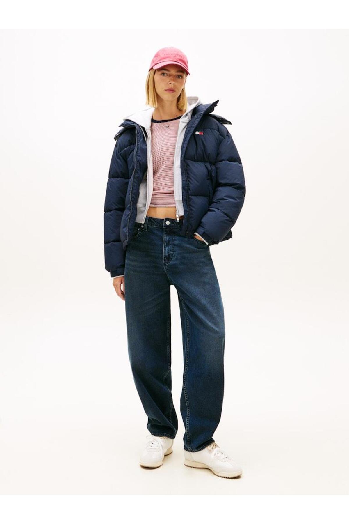 Tommy Hilfiger Tjw Ovs Hooded Flag Puffer Ext görsel 3