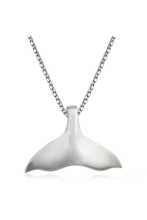 Gumush Gümüş Balık Kuyruğu Kolye