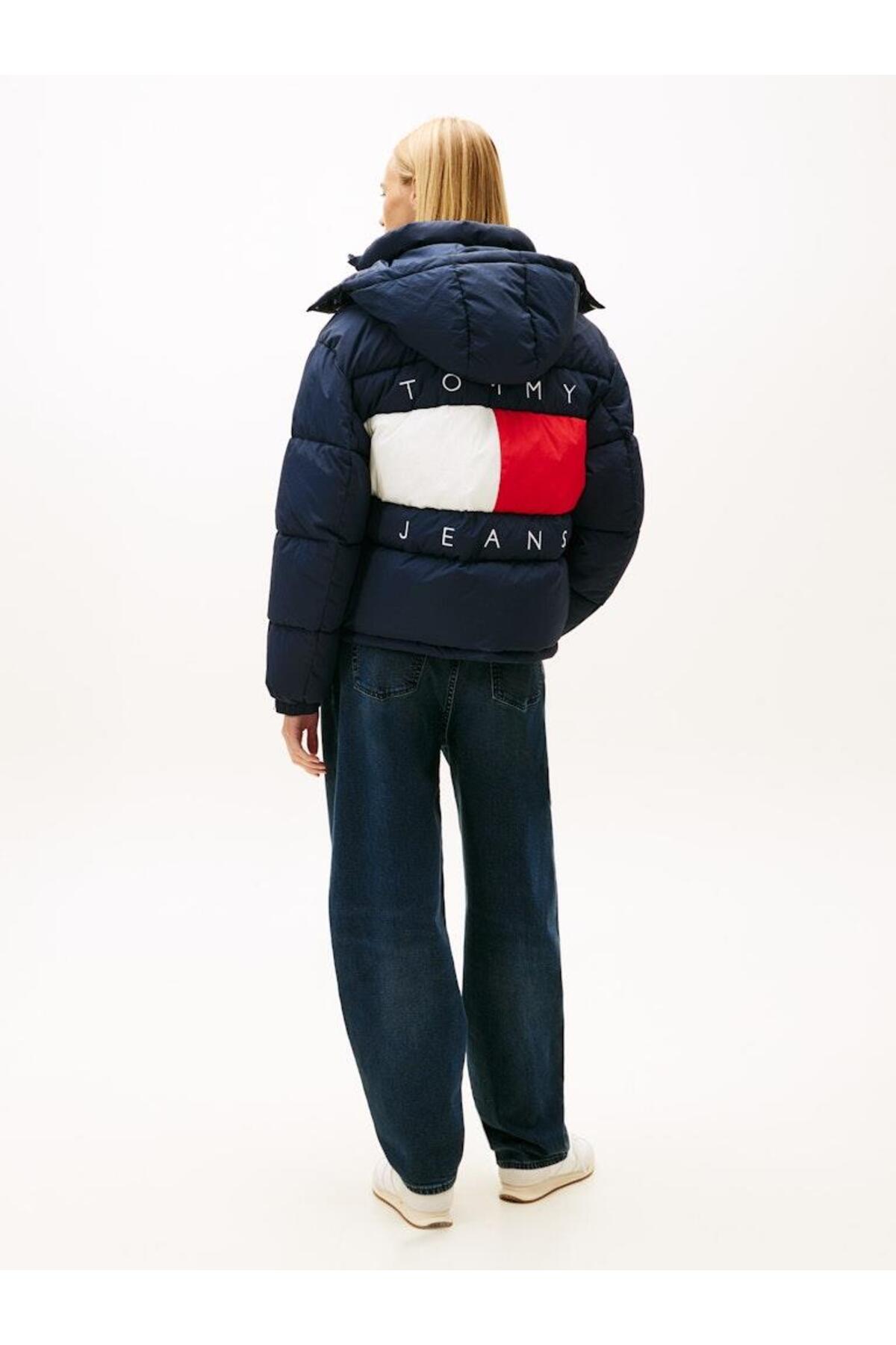 Tommy Hilfiger Tjw Ovs Hooded Flag Puffer Ext görsel 2
