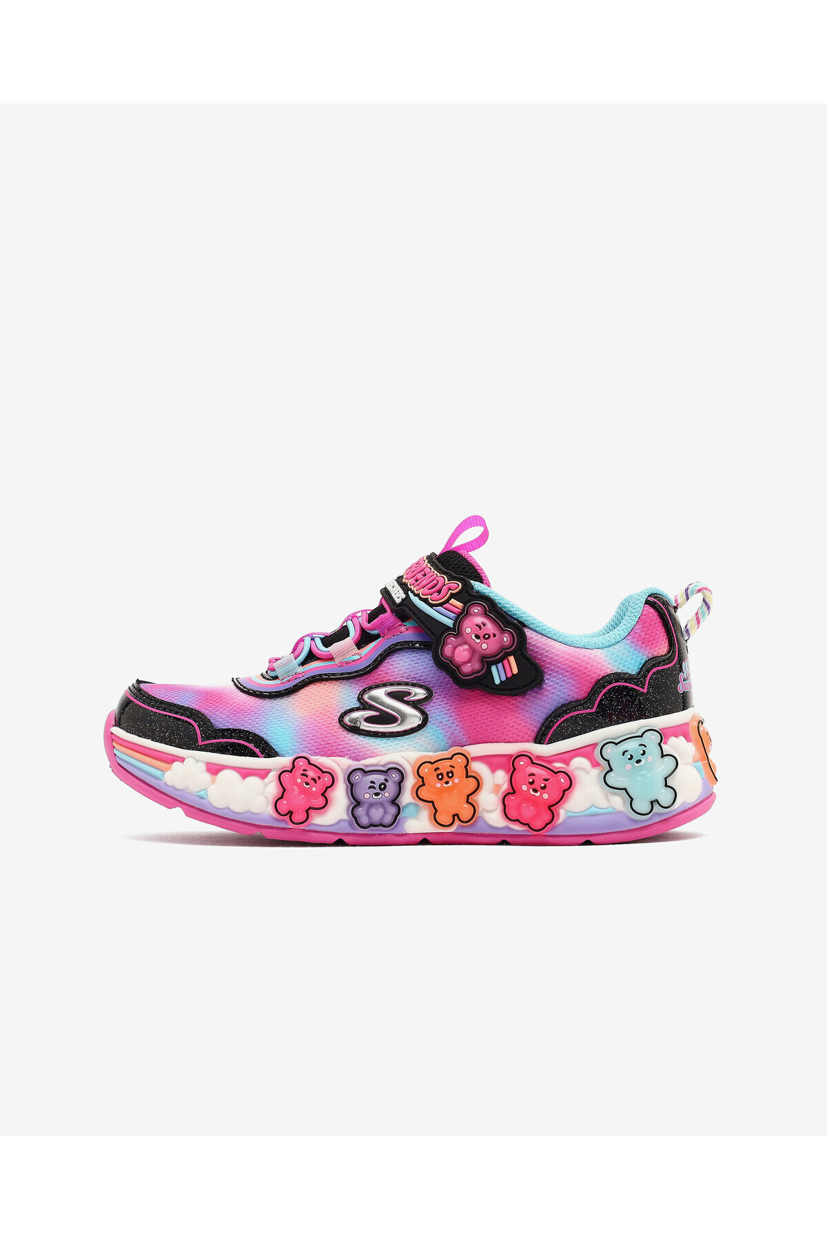 اسکچرز کفش ورزشی مشکی دخترانه مدل GUMMY FRIENDS کد 303205L BKMT