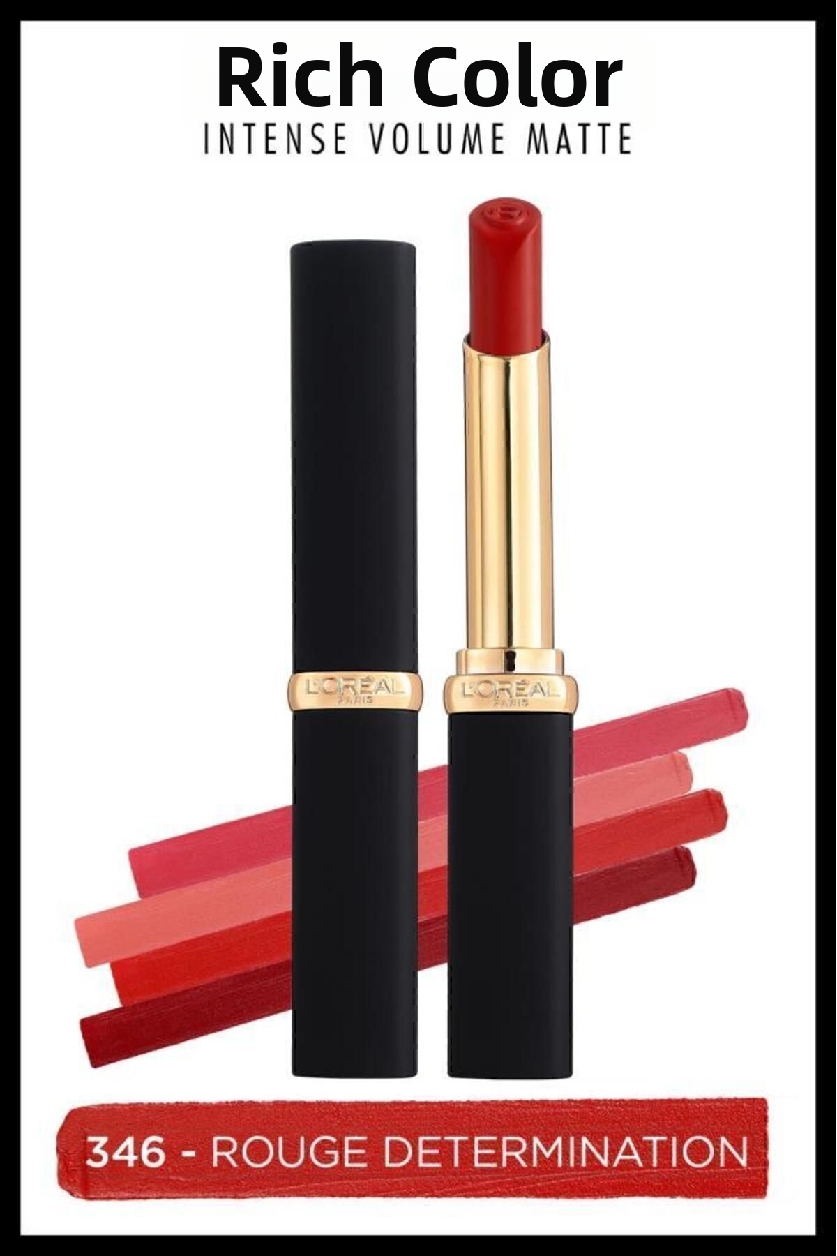 L'Oreal Paris Color Riche Intense Volume Matte Lipstick - 346 Rouge Determination
